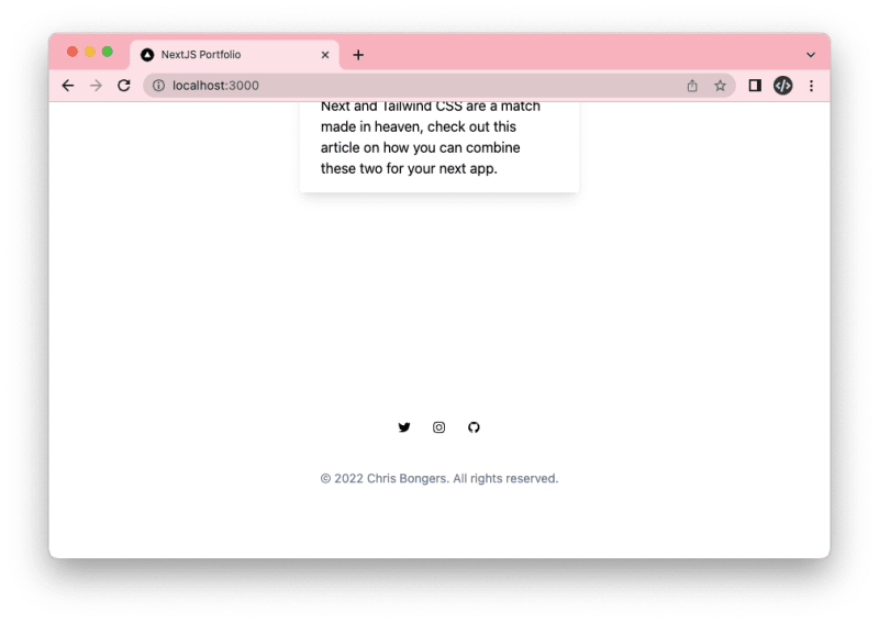 Footer styled