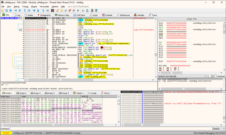 x64dbg debugger