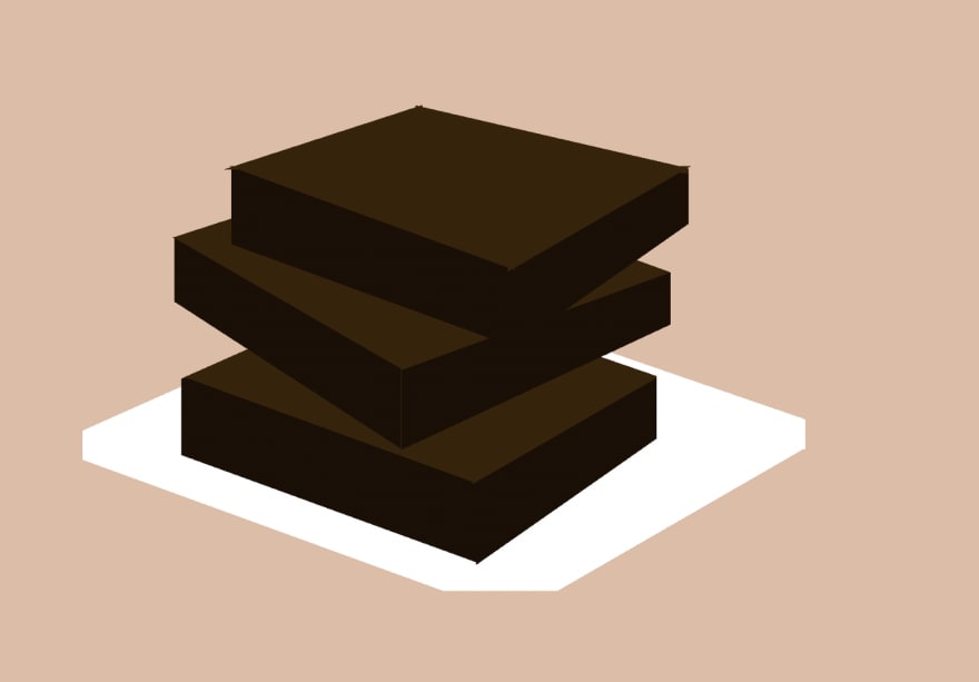 Plate of brownies