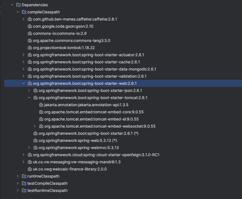 Spring boot shop starter dependency