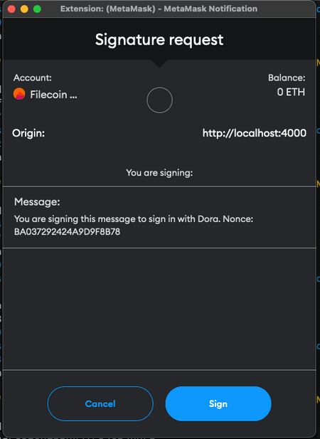 metamask signature request example