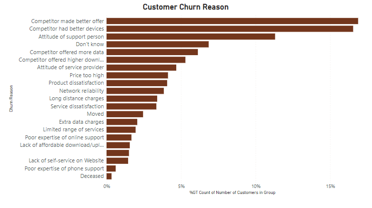 Customer Churn Reasons