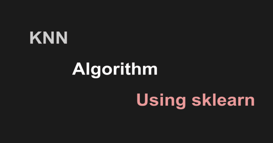 Knn python sklearn sale