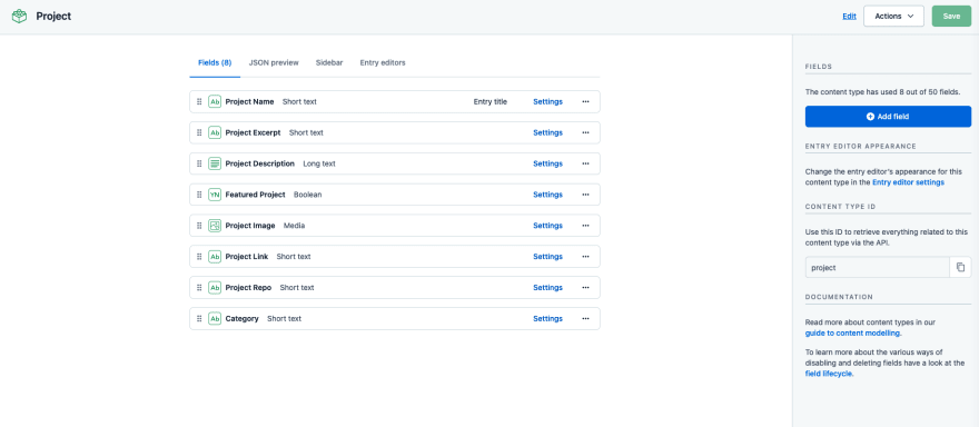 Contentful snapshot