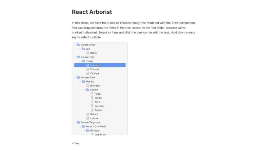 React Arborist