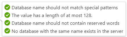 Rules to name a database