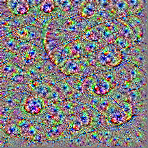 Filter Vsualization convolutional neural network looks like spiral