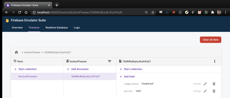 document created screenshot
