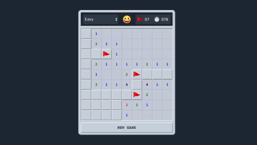 Minesweeper game