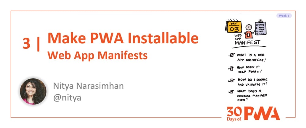 Cover image for #03 - Make Progressive Web Apps Installable