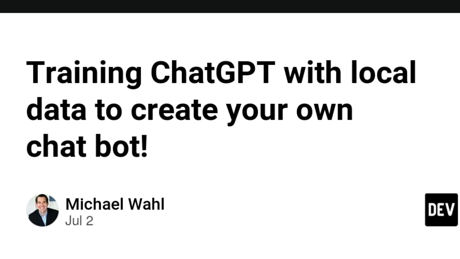 How to create your own ChatGPT bot 