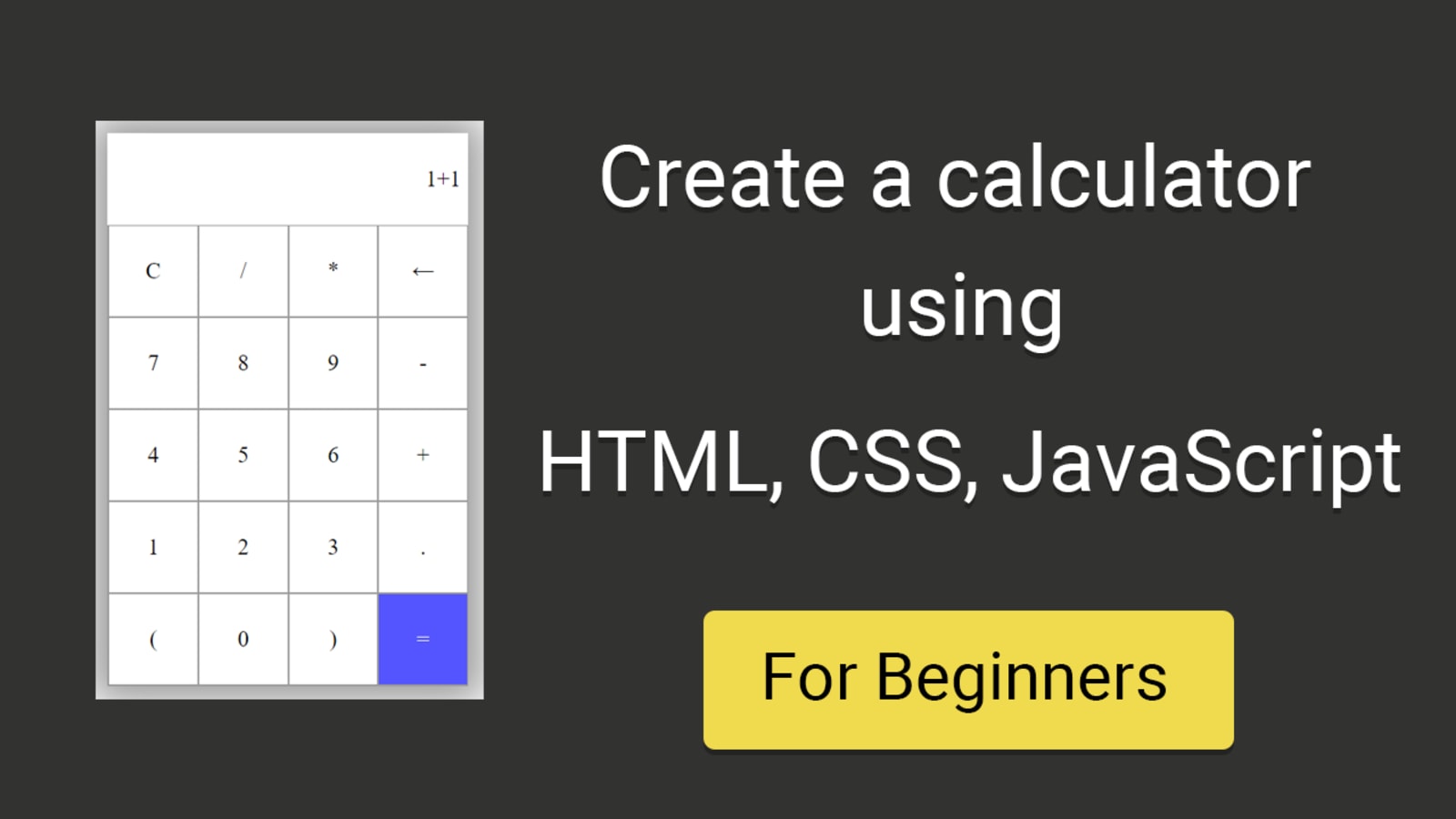 javascript css html calculator code