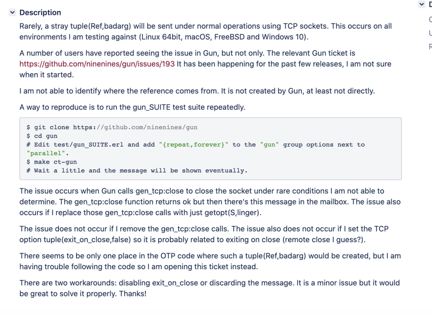Erlang issue