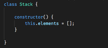 Stack constructor