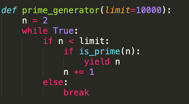 list of prime numbers to 100 python