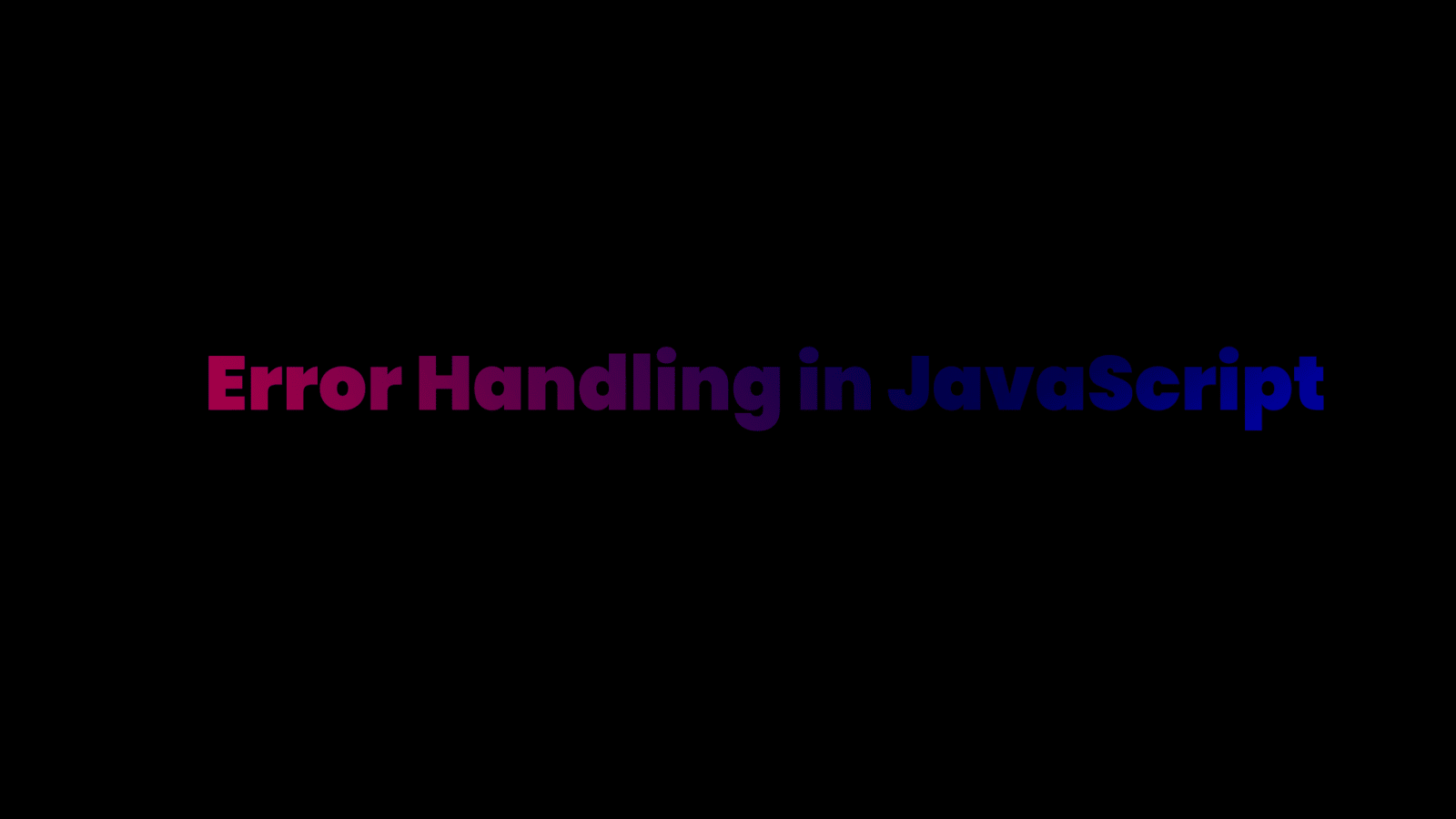 JavaScript Exception Handling: Patterns & Best Practices