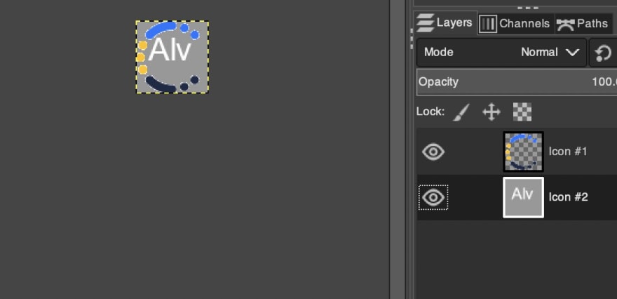 how to make a favicon in gimp