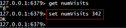 1.4 - redis - set num visits 342