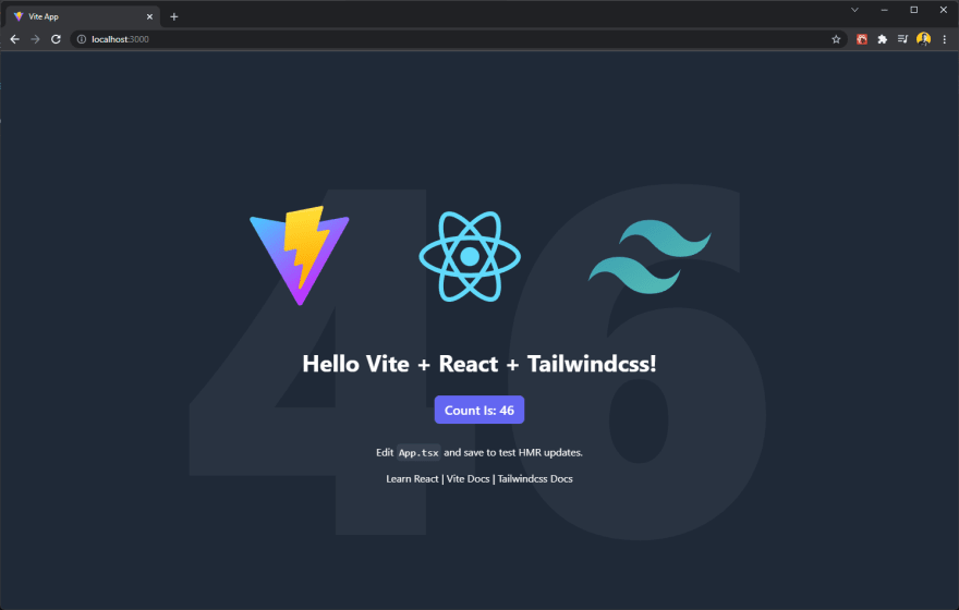 React Tailwindcss TypeScript Vite Starter Template DevsDay.ru