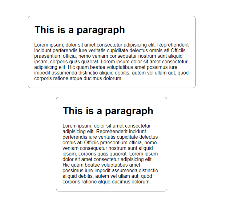 Image showing text displayed in different screen sizes