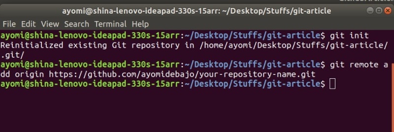 git remote
