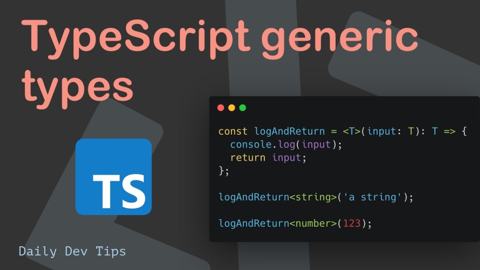 TypeScript: Array generic, Custom generic type, Generic extends, Default  values of Generics, Generic types with extends