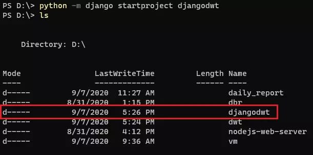 Django working directory