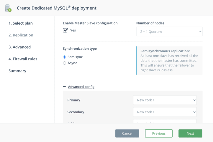 Create MySQL on DigitalOcean - Step 2