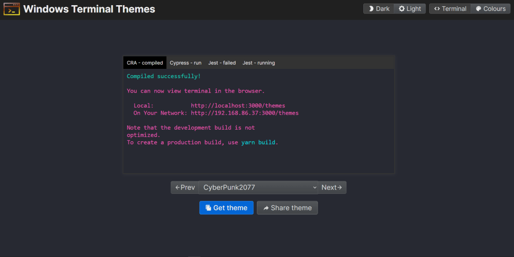 windows terminal themes reddit