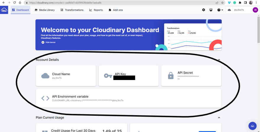 Retrieving personal details from our dashboard