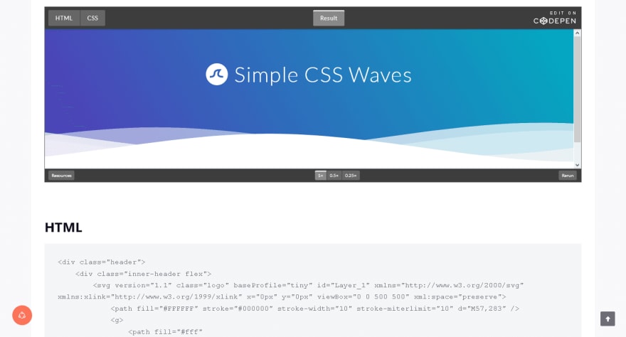 CSS Waves