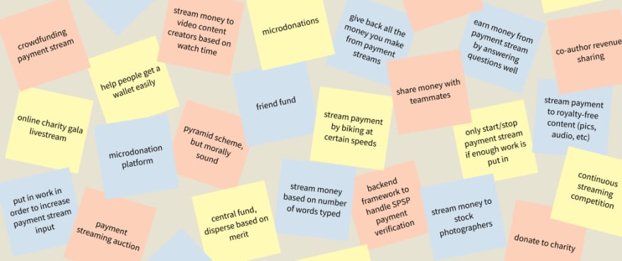 Idea rapid fire stickies