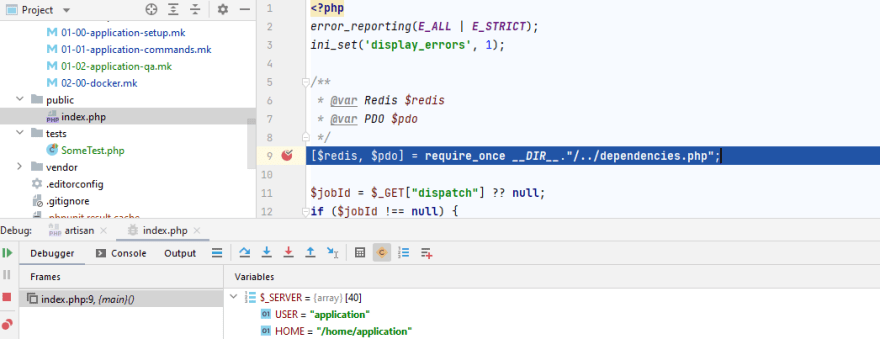 PhpStorm debugging breakpoint for php-fpm