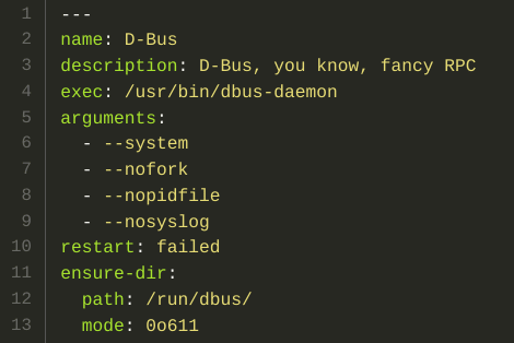 Simple service from example/dbus