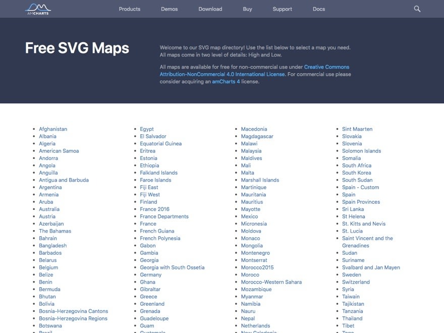 Free SVG Maps