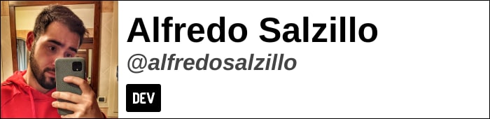 Dev to profile alfredosalzillo