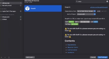 Connect SnapKit to the CommonUI module.