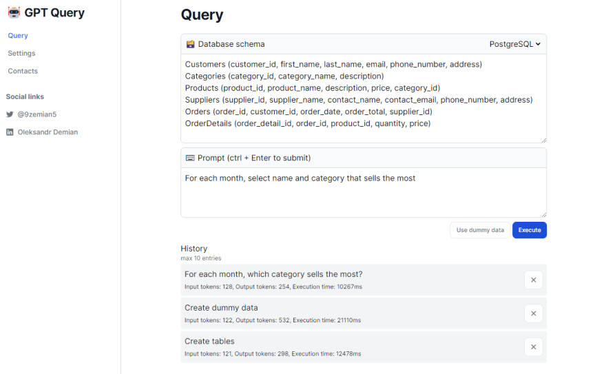 GPT Query: the AI tool that can write SQL queries for you - DEV Community