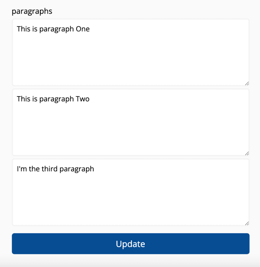 String Field Paragraphs