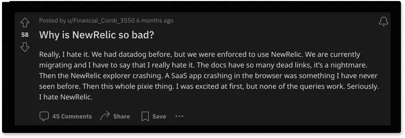 Why new-relic is bad reddit-comment.webp