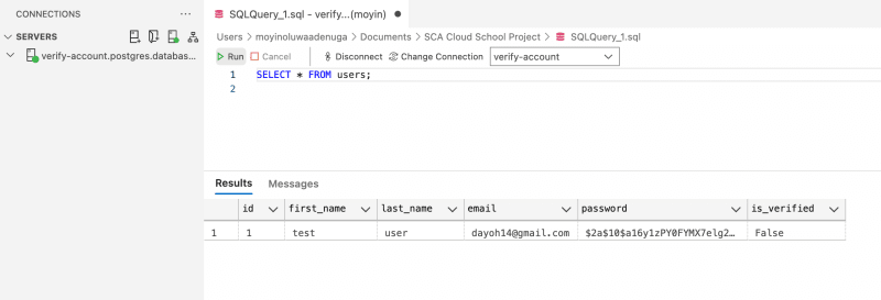 Query Database