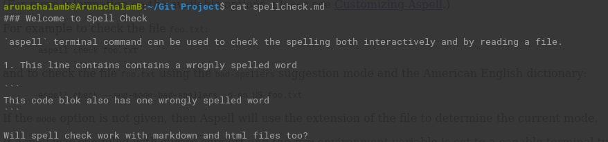 Sample markdown file content