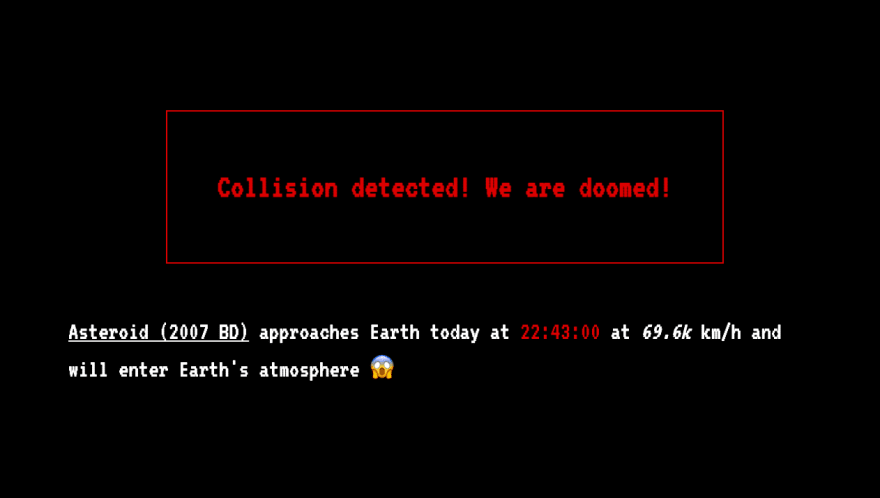 Fake collision state