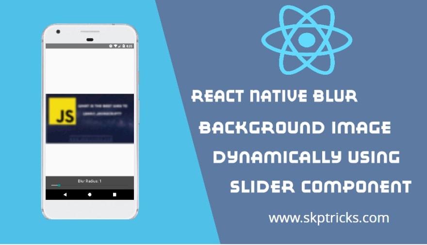 React Native, Blur Background Image, Slider: \