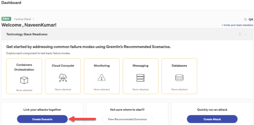 Create Scenario