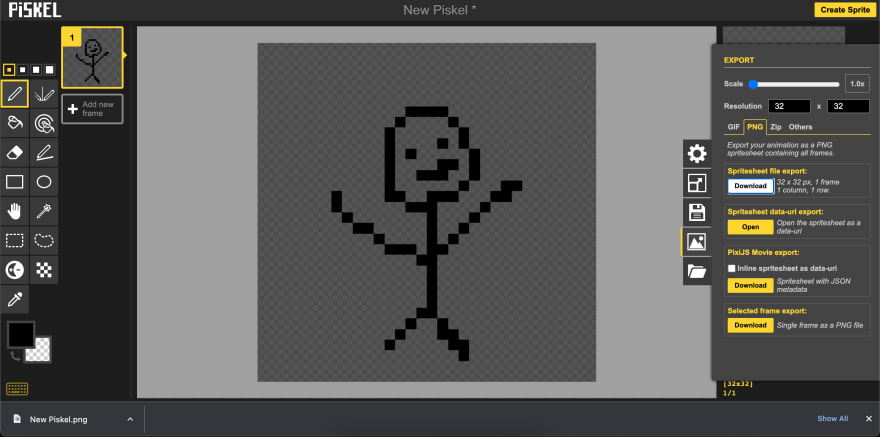 Piskel - Free online sprite editor