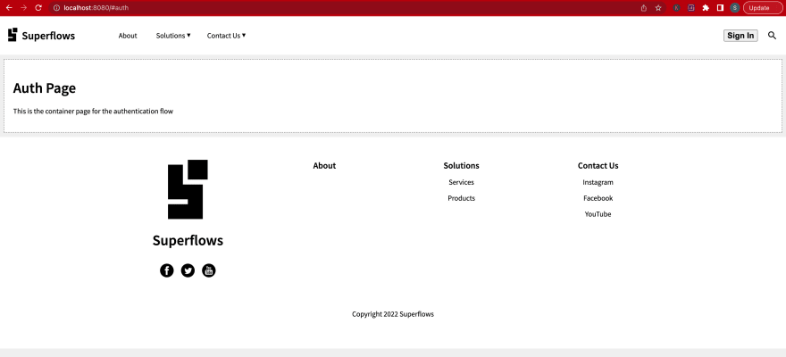 auth content loaded