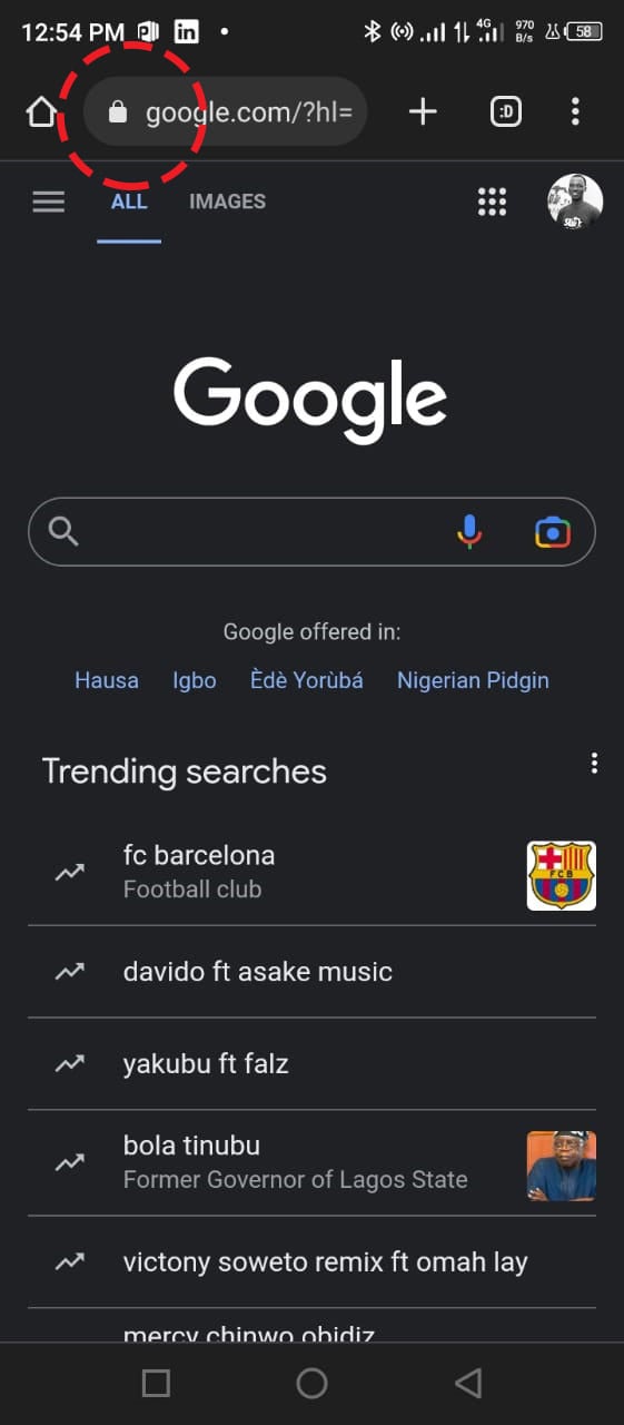 Chrome Mobile UI