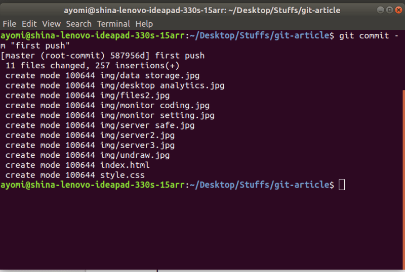 git commit