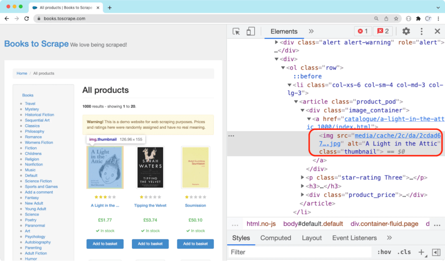 web scraping using r